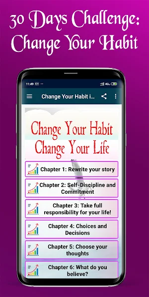 Change Your Habit in 30 Days Screenshot 0
