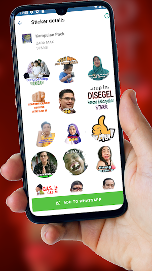 WA Lucu Bergerak Kocak Stiker Screenshot 2