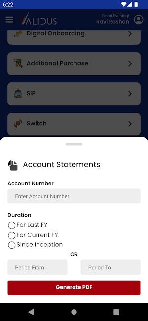 Validus AIF Private Screenshot 2