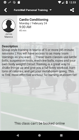 FormWell Personal Training Screenshot 2