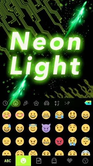 Neonlight Keyboard Theme Screenshot 2