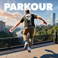 Going Up Jump Parkour Rooftop