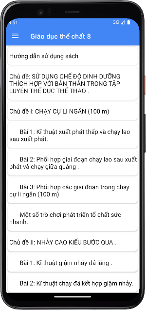 Giáo dục thể chất Lớp8 Screenshot 3