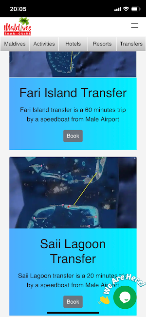 Maldives Transfers Screenshot 1