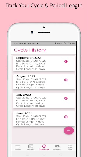 Ovul: Ovulation/Period Tracker Screenshot 3
