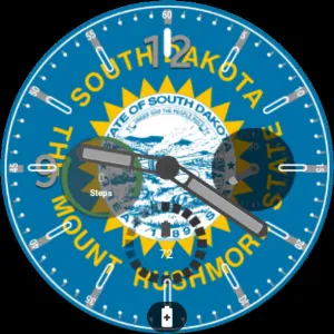 South Dakota Flag Watchface Screenshot 2