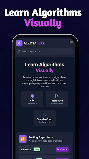AlgoDSA – DSA Visualizer Screenshot 0