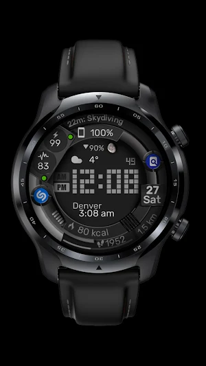 Digital Watch Face CRC092 Screenshot 1