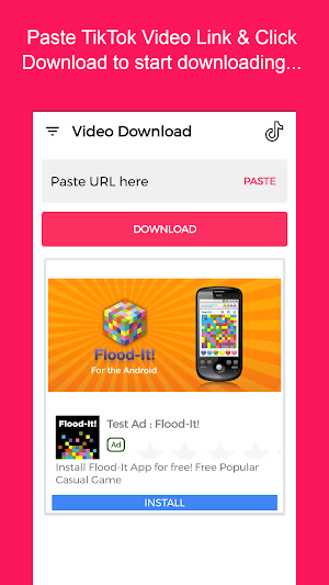 Video Downloader For Tiktok - No Watermark Screenshot 0