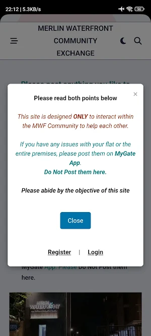 MWF Community Exchange Screenshot 0