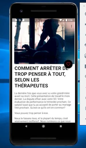 Comment arrêter de trop penser Screenshot 2