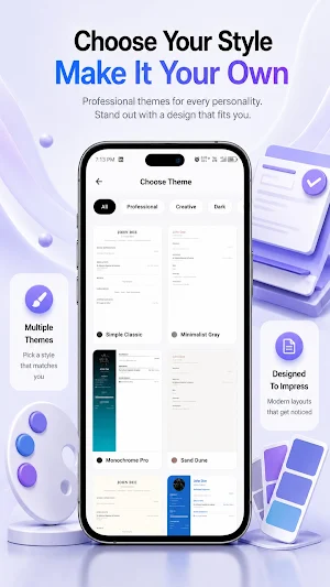 Resume Builder - CV Maker App Screenshot 2
