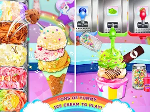 Rainbow Ice Cream - Unicorn Party Food Maker Screenshot 3