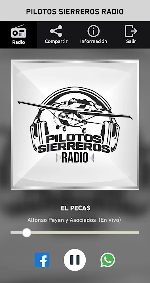 Pilotos Sierreros Radio Screenshot 0