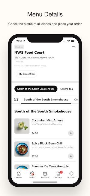 NWS Food Court Screenshot 1