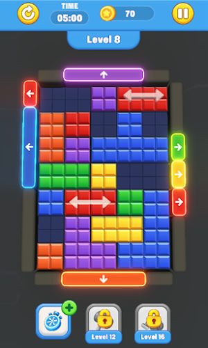 Color Block Neon Jam Puzzle Screenshot 1
