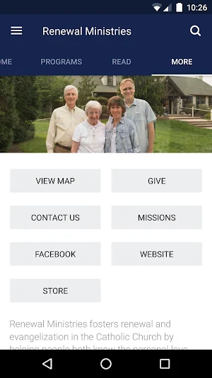 Renewal Ministries Screenshot 2