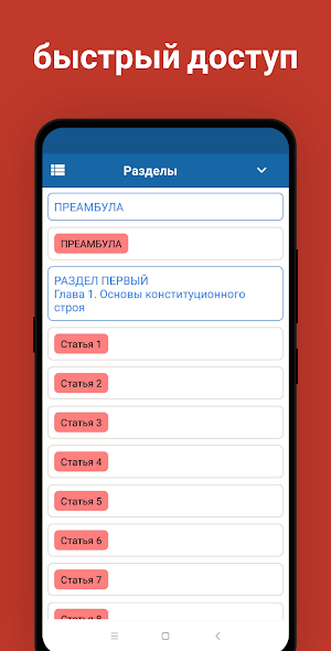 Конституция Российской Федерации Screenshot 3