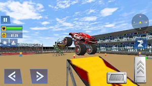 Monster Truck 3D Demolish Game Screenshot 1