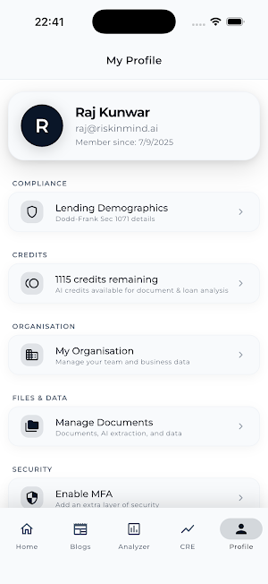 RiskInMind Screenshot 3