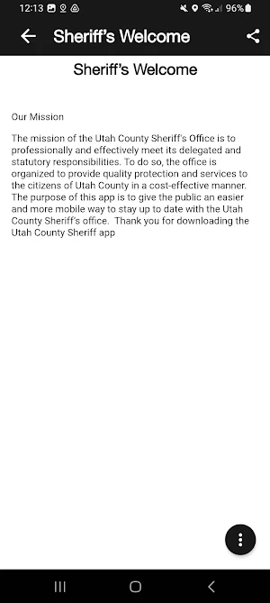 Utah County Sheriff Screenshot 1