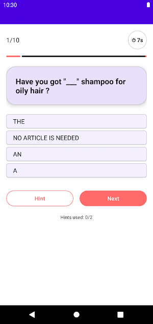 English Grammar Study Screenshot 2