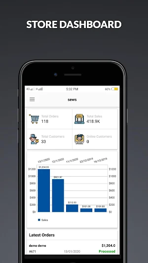 Opencart Mobile Application for Admin - OC M-App Screenshot 0