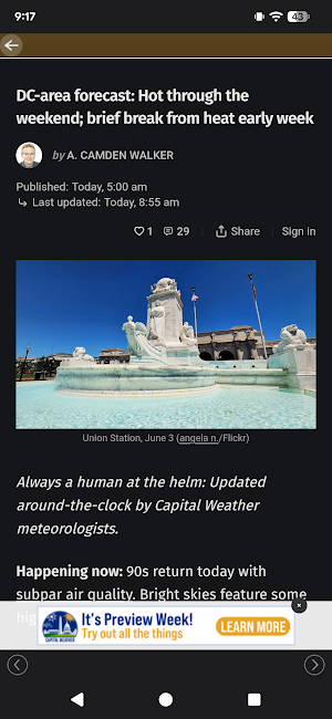 Capital Weather Screenshot 2