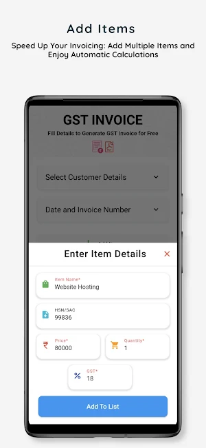 GST Invoice Generator - Typof Screenshot 3