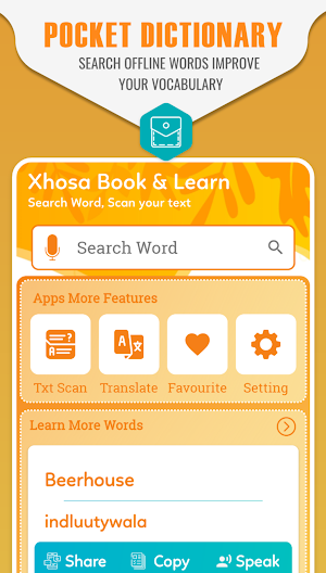 English to Xhosa Dictionary - Xhosa Translator Screenshot 0
