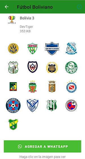 Stickers de Fútbol Boliviano Screenshot 3