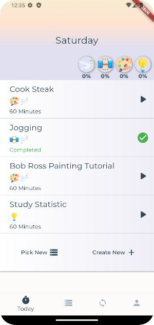 Life Ticker: Weekly Habit Screenshot 1