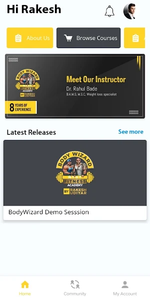Body Wizard Fitness Academy Screenshot 1