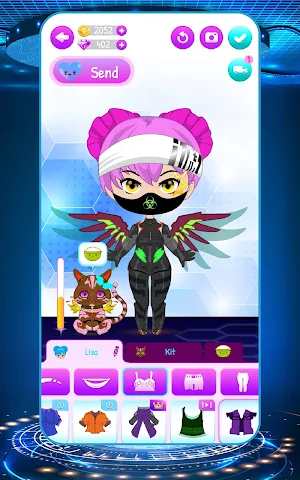 Cyberpunk Doll Dress Up Game Screenshot 0