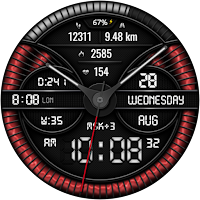 Hybrid LUNPUS WS30 Watch face
