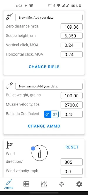 Ballistics Calculator 2022 Screenshot 2