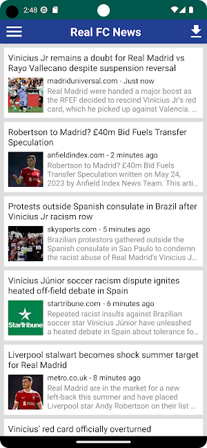 Real Madrid Latest News Screenshot 0