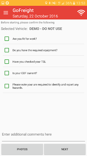 GoFreight Screenshot 2