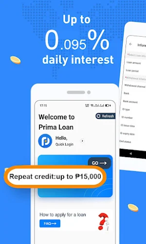 PRIMA LOAN-Online Peso Lending Screenshot 0