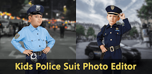 Kids Police Suit Photo Editor Screenshot 0