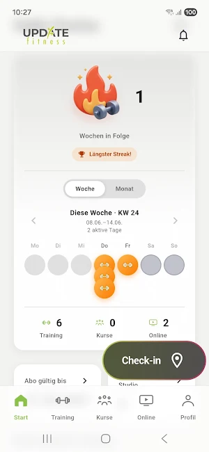 update Fitness App Screenshot 0