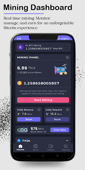 BTC Cloud Mining(Crypto Miner) Screenshot 1