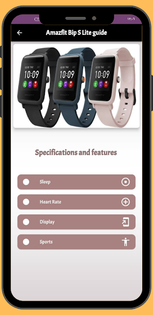 Amazfit Bip S Lite guide Screenshot 0
