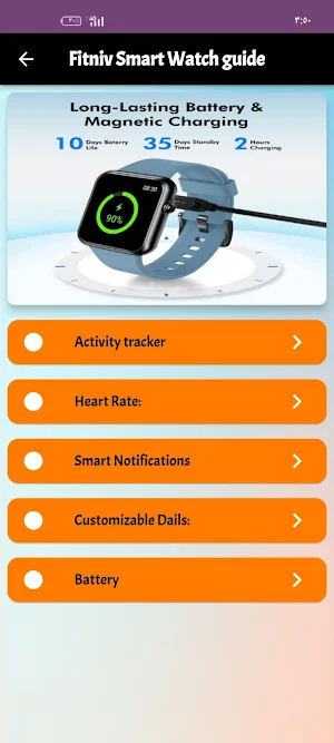 Fitniv Smart Watch Guide Screenshot 0