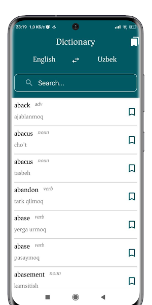 Dictionary Eng-Uzb Screenshot 0