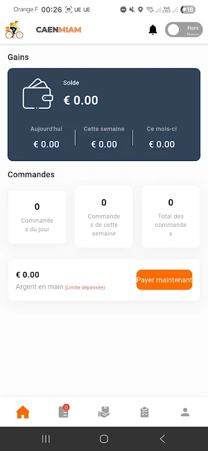 CaenMiam Livreurs Screenshot 2