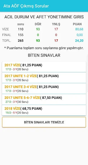 ATATÜRK ÜNİVERSİTESİ AÖF(ATA AÖF) ÇIKMIŞ SORULAR Screenshot 2