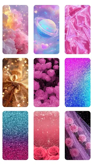 Girly Glitter Wallpaper Screenshot 1