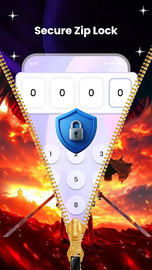 Zipper Lock Screen & Themes Screenshot 0