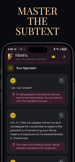 FlirtFix: AI Dating Assistant Screenshot 2